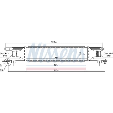 Intercooler NISSENS 96589