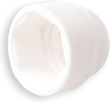 Moerafdekkap M10 Kunststof Wit - 50 Stuks