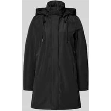 Regular fit lange jas met logo-applicatie