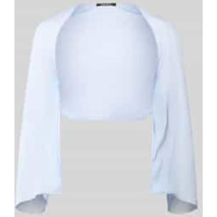 Semi-transparante bolero van vloeiende stof