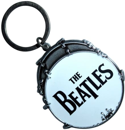 The Beatles - Drop T Drum Sleutelhanger - Blauw/Zilverkleurig