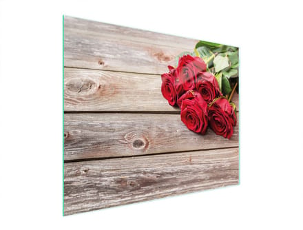 TMK ArtDeko Serie - Snijplank Glas - 52x40cm - Roze - Antislip