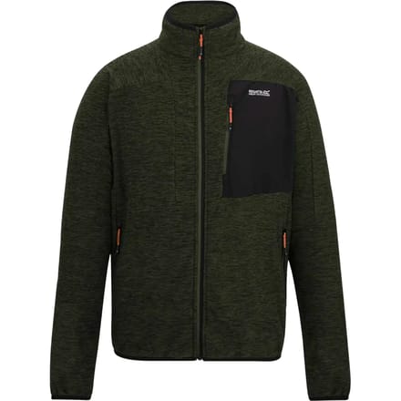 Scaris fleecevest met volledige ritssluiting voor heren, gemêleerd model