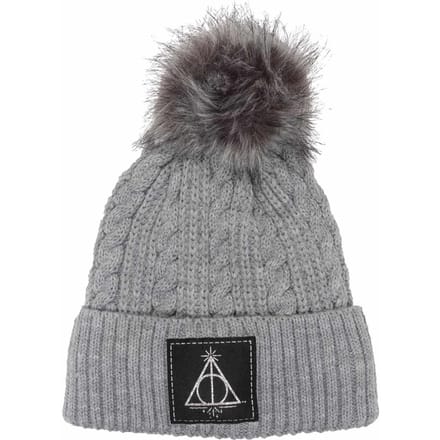 Harry Potter Unisex Adult Deathly Hallows Beanie (Grijs)