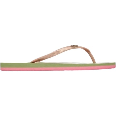 Roxy Mauricia Slippers Groen,Roze EU 36 Vrouw