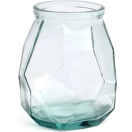 The Wide Origami Vase - Blue