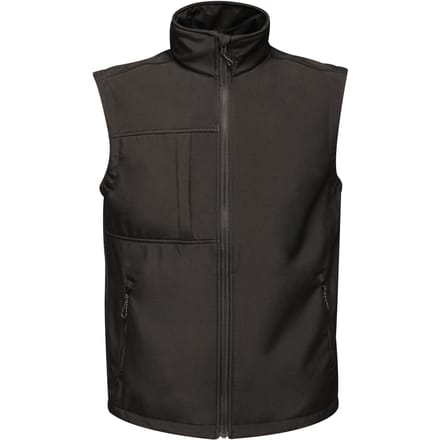 Regatta Heren Octagon 3 Layer Printable Softshell Bodywarmer (Zwart)