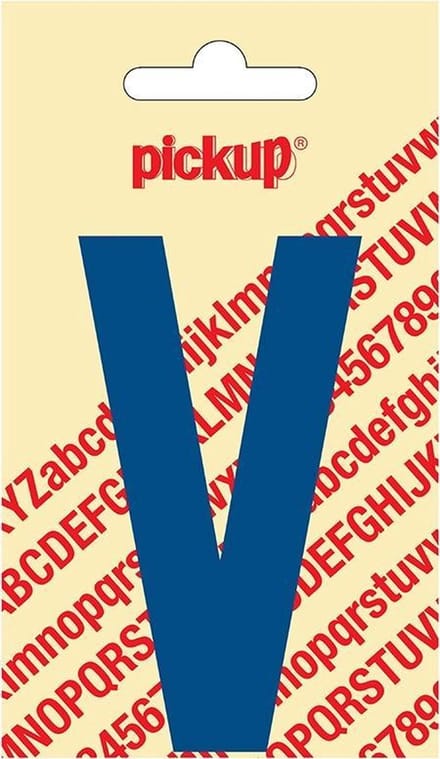 Pickup plakletter Nobel 90 mm blauw V - 31052090V
