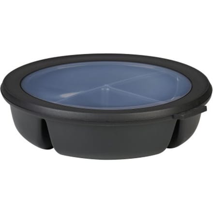 Mepal - Multikom Cirqula vershouddoos - 3-vaks bento bowl - 250 ml. 250 ml & 500 ml - Rond - Nordic black