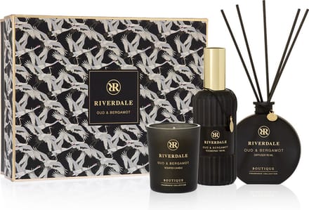 Riverdale - Geschenkset - Oud & Bergamot - Large - Multicolour - Geurstokjes, geurkaars en huisparfum