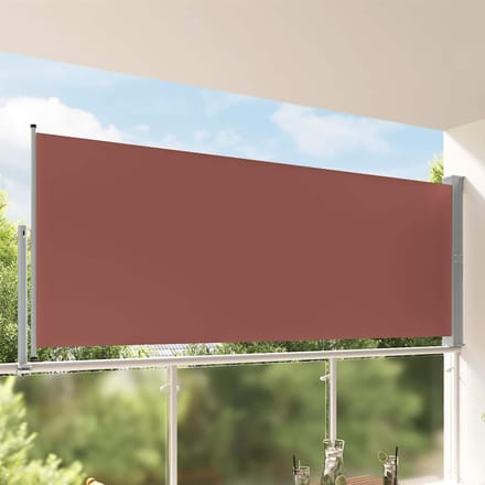 vidaXL - Tuinscherm - uittrekbaar - 140x300 - cm - bruin
