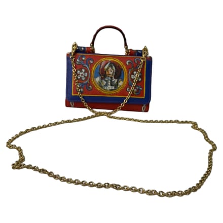 Dolce & Gabbana Gedrukt Sicilië Von Tas in Multikleur Leer