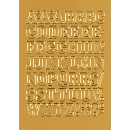Etiket HERMA 4183 12mm letters A-Z goudfolie 50 stuks