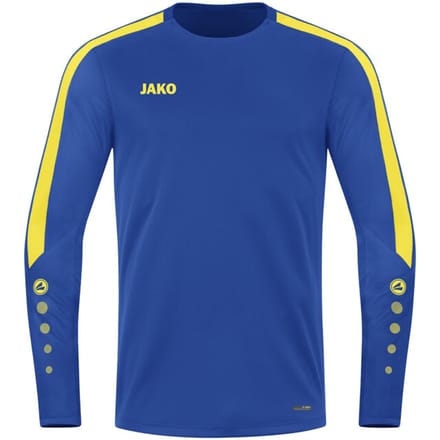 Jako Power Sweater Kinderen - Geel / Royal | Maat: 152