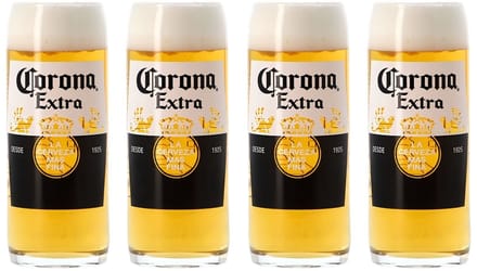Corona Bierglazen 330 ml - 4 stuks
