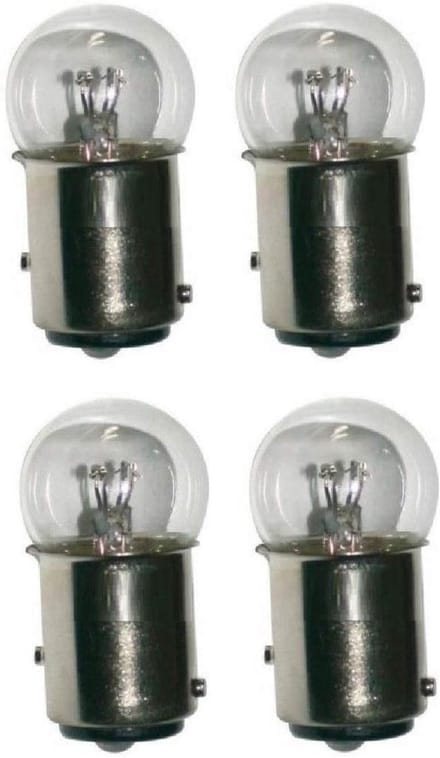 Set van 4 BAY15D 12V 18/5W Gloeilampen voor Voertuigen