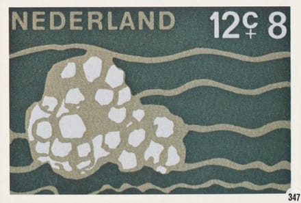 Briefkaart met afbeelding Wulkeieren postzegel