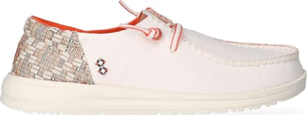 HEYDUDE Wendy Funk Jacquard Dames Instappers Beige Maat 37