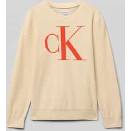 Gebreide pullover met logostitching