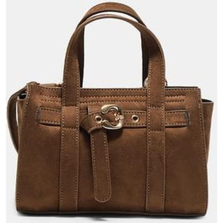 Stradivarius Mini-tote met gesp  Bruin OS