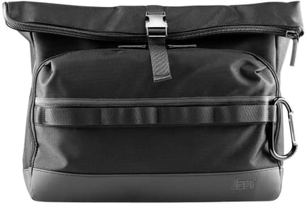 JOST schoudertas laptoptas met laptopvak Balling Courier Shoulder Bag Black zwart