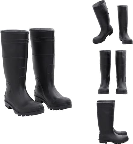 vidaXL - Regenlaarzen - maat - 41 - PVC - zwart