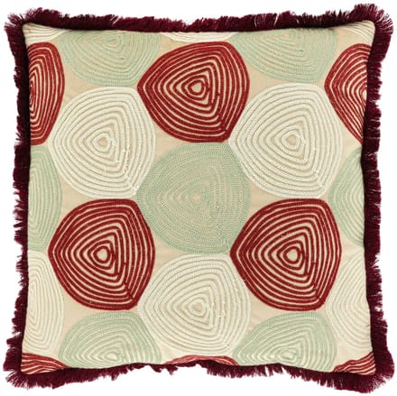 Unique Living Sierkussen Sem - Textiel - Bordeaux - 45x45 cm (BxD) - Dessin 2
