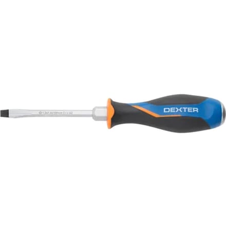 Dexter Schroevendraaier - Sleuf Sl7 - 100mm - Softgrip
