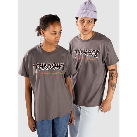 Thrasher Slash T-Shirt grijs