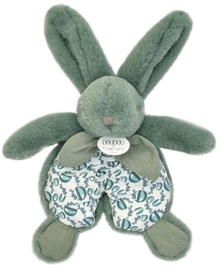 Doudou et Compagnie Lapin - Knuffeldoekje Konijn Saliegroen - Cadeau