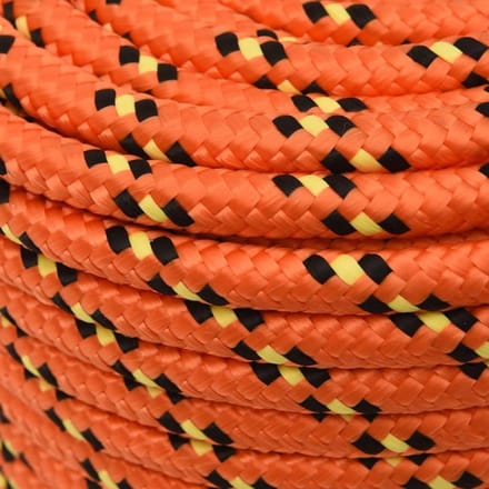 Boottouw Polypropyleen - Scheepstouw Bevestigingstouw - Vastzetten Boot - Hoge Breukvastheid - 250 Meter - Oranje