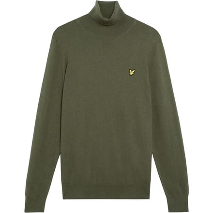Lyle & Scott - Trui Rolkraag - Kaki - M (38)