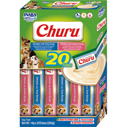 Inaba Churu Puree Multipack 20x14 g - Hondensnacks - Kip&Zeevis