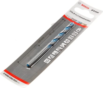 Bosch Universele boor CYL-9 Multi Construction 6 x 60 x 100 mm, d 5,5 mm