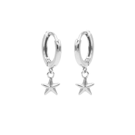 Karma - Hinged Hoops Symbols Polestar Silver M2873hin