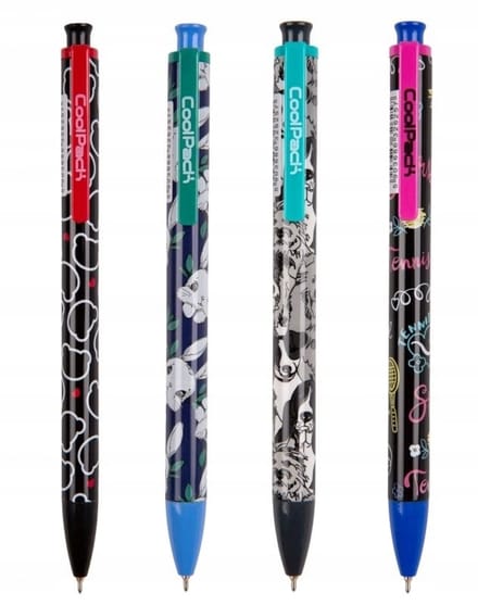 Coolpack Gelpen Blauw Meisjes Konijntjes - Set van 4