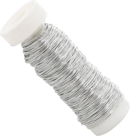 Wikkeldraad voor bloemist 0.3 mm x 50 m - Creatieve bloemschik oplossingen - Zilver kleur