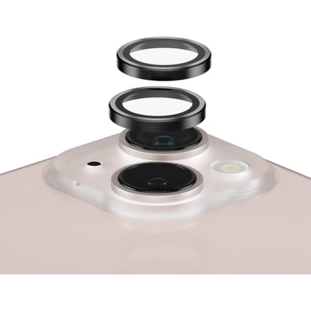 PanzerGlass Screenprotector geschikt voor Apple iPhone 13 Glazen | PanzerGlass Hoops Camera Lens Protector - Case Friendly