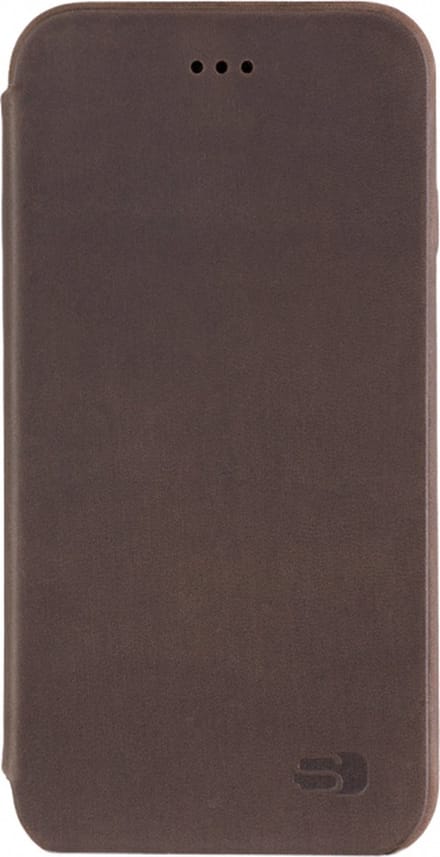 Senza Raw Apple iPhone SE (2020) Hoesje Dun Leren Book Case Bruin