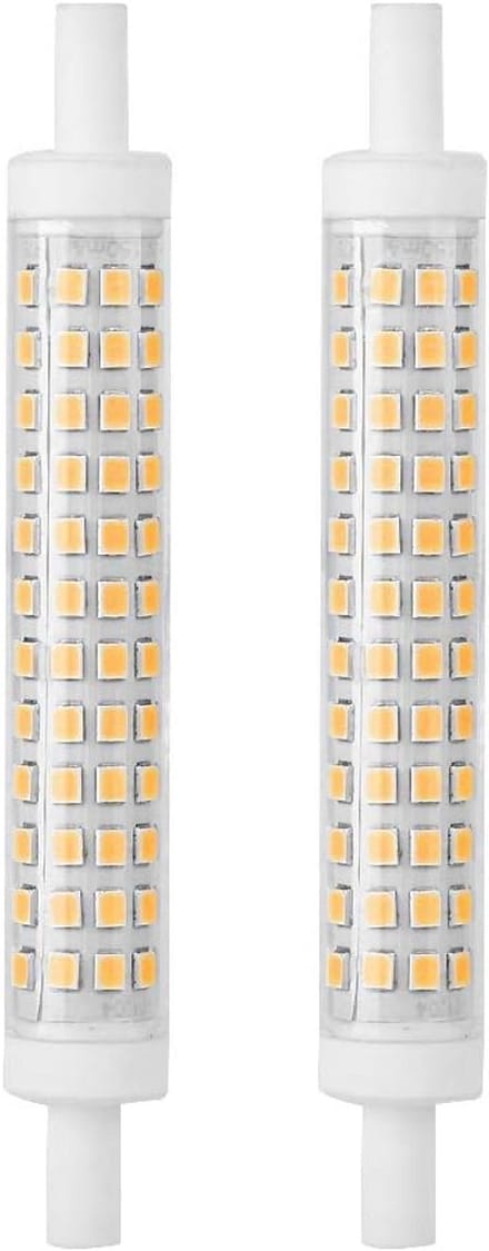 Set van 2 LED Lampen R7s 10W Vervanging Halogeen (Warm Wit) 1100LM