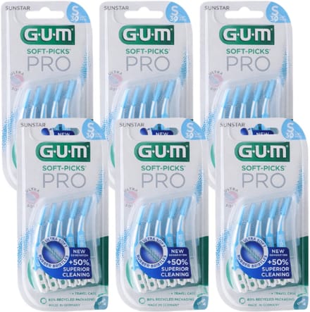 6x GUM Soft-Picks PRO - Small - 30 stuks