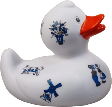 ELCEE-HALY - Delftsblauw Badeend - Wit - Blauw