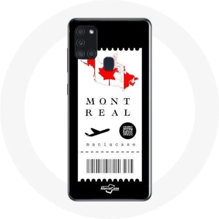 Coque Samsung Galaxy A21S Billet d'avion Montreal