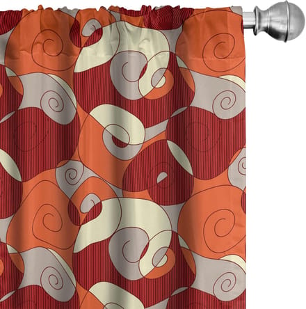 ABAKUHAUS Paneelgordijnen – Microvezel 2x75x175 cm – Multicolor