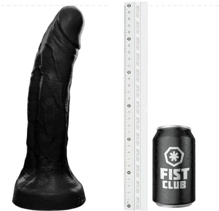 Fist Club - BULK REACTOR - Siliconen Dildo - 30 x 7,4 cm - Zwart