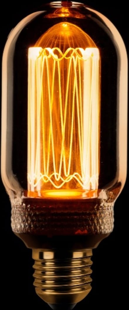 ETH Buis T45 kooldraad LED 45x112mm buislamp E27 3.5w/12w 1800k dimbaar 120L amber/goud