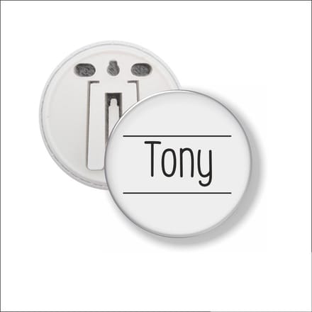 Button Met Clip 58 MM - Tony