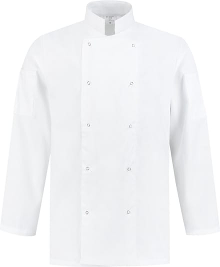 EM Kitchen Koksbuis polyester / katoen Wit maat M / 48-50