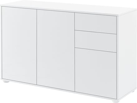 Commode Paarl druk en open 74x117x36 cm wit hoogglans