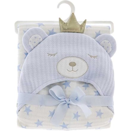 Unique Living bath robe baby bear 100x75cm blue